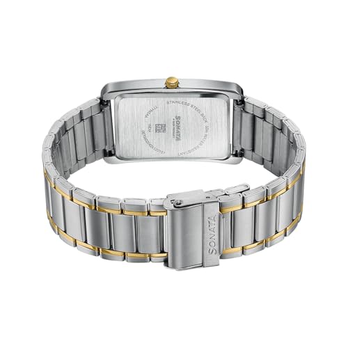 Image of Sonata Ascent with Quartz Analog with Leather Strap Watch for Men