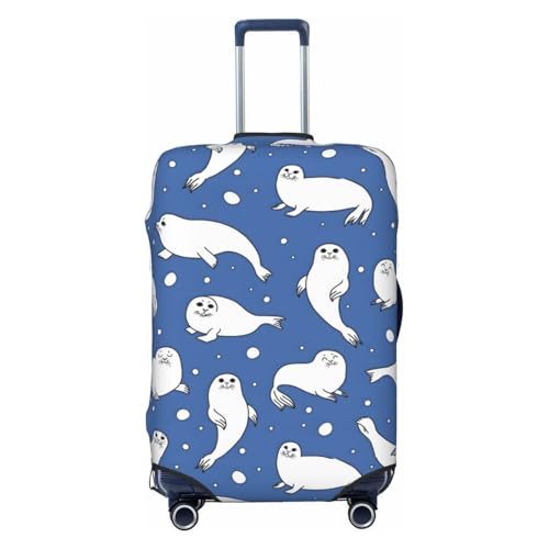 Seals Pattern Luggage Protector, Scratch Travel Suitcase Cover Suitcase Fits 18-32 Inch Luggage