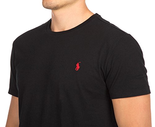 Polo Ralph Lauren Men's Pony Logo Crew Neck T-Shirt, Rl Black, Large #TOP2