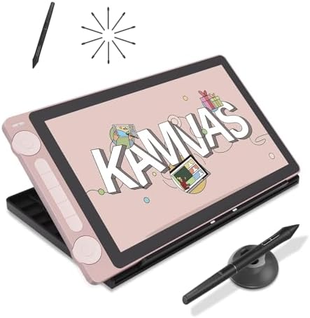 Tableta digitalizadora HUION Kamvas 13 (Gen 3) con pantalla, lápiz PW600L sin batería y 10 puntas de repuesto PN06 miniatura 1