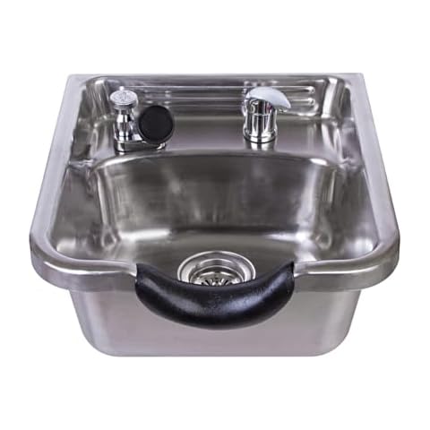 Stainless Steel Shampoo Bowl with Brushed Finish MSR-1167 Cover