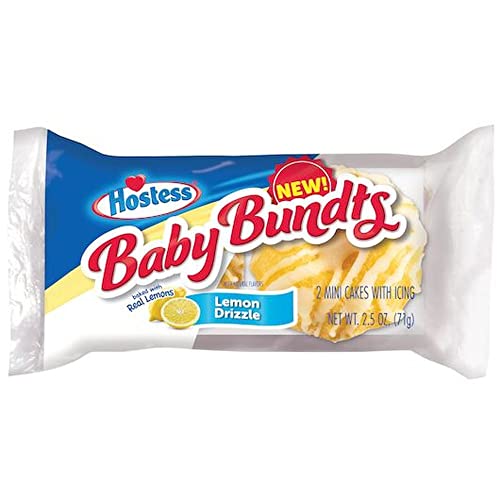 Hostess Single Serve Baby Bundts Lemon Drizzle Cake, 2.5 Ounce