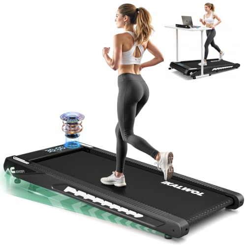 Image of 4-in-1 Walking Pad Treadmill with Speaker, 6.2MPH Walking Pad with 10% Incline, Under Desk Treadmills for Home with App Compatible, 2.75HP Brushless Drive, 12 HIIT Programs, 350 LB Weight Capacity