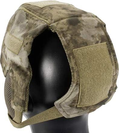 Evike Airsoft - Matrix Striker Headpro Full Face Carbon Steel Mesh Face Pro (Color: Arid Camo)