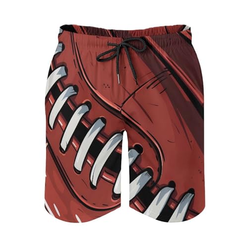 American Football Rugby Mens Swim Trunks Quick Dry Beach Shorts Board Shorts Swimwear Bathing Suits with Mesh Lining2