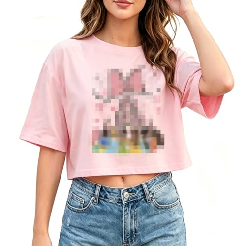 Image of Magical Crop Shirt for Women Magic Kingdom Princess Tshirt Funny Family Vacation Trip Tee Casual Holiday Top