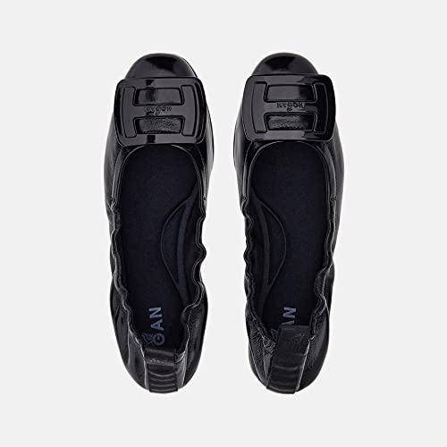 Hogan Ballerina H511 Nera in Morbida Pelle con