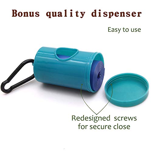 Dog Poop Bags with Dispenser and Leash Clip, Extra-Large, Extra Thick 100% Leak-Proof Pet Waste Bags, Earth Friendly, Unscented, Blue Pink, 720 Count, 13.5×9 in Dog Poop Bags with Dispenser and Leash Clip, Extra-Large, Extra Thick 100% Leak-Proof Pet Waste Bags, Earth Friendly, Unscented, Blue Pink, 720 Count, 13.5×9 in