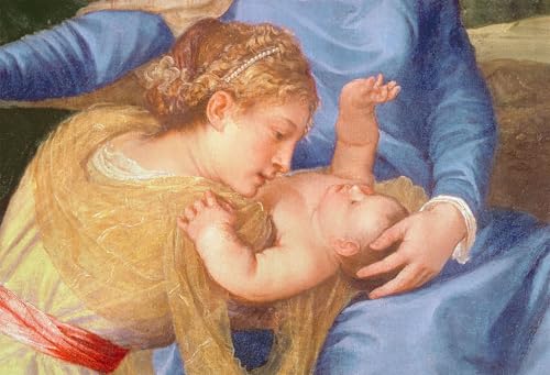 La Vierge et l'enfant Tiziano Vecelli affiche art mural maison 60x90