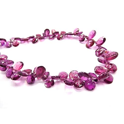 Rhodolite Garnet en poire briolette de 6x7 à 6x11 mm pour création