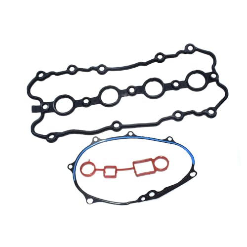 Riloer Joint de couvercle de soupape de moteur en caoutchouc compatible avec Audi A3 A4 TT Volkswagen Eos GTI compatible avec Jetta Passat, 06F103483E 06D103121B