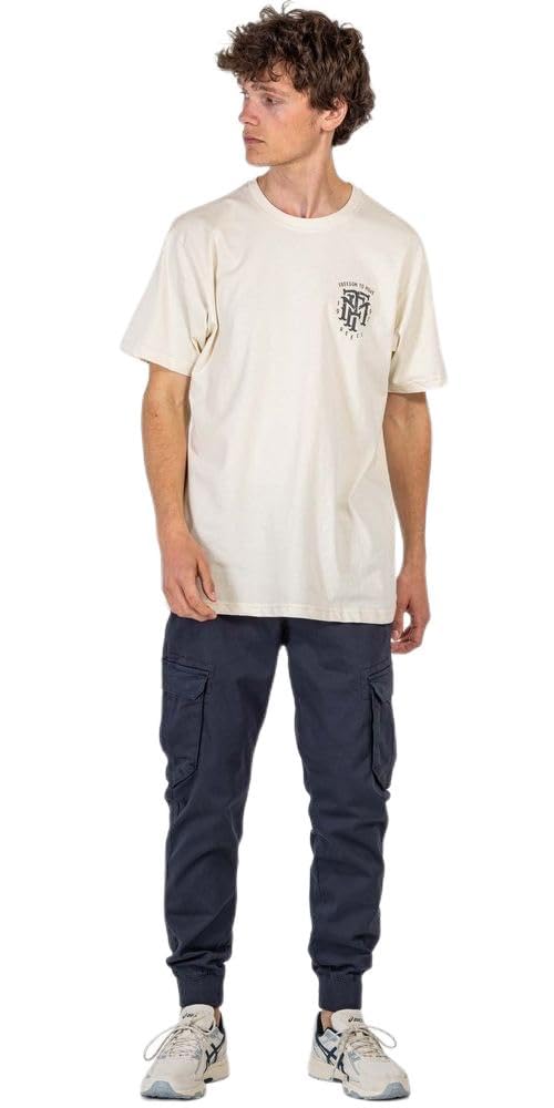 Reell Reflex Rib Cargo - Jogger Cargohose für Herren mit Kordelzug und elastischem Bund - Regular Tapered Fit - Hose aus Baumwolle