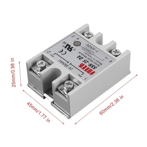 Relais à semi-conducteurs SSR-25DA 25A sortie 24-380V AC PID - 6
