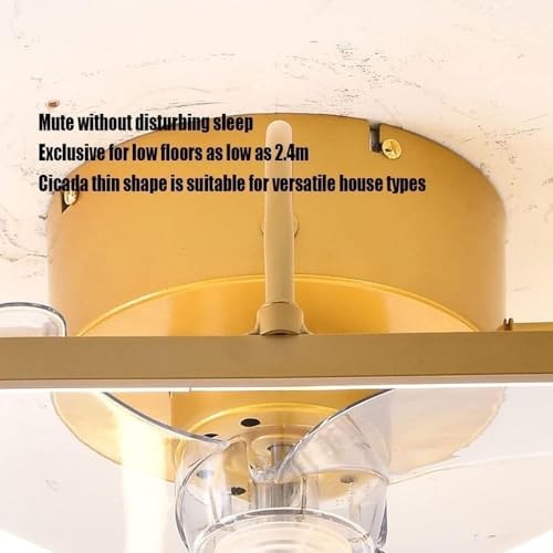 Ventilateur de plafond en laiton au design américain raffiné