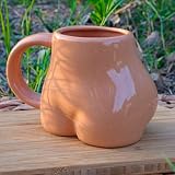 Funny butt Coffee Mug- Handcraft Women Body Butt Porcelain Coffee Mug for Travel, Funny Novelty Gift
