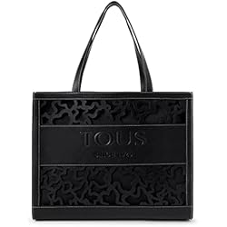 Maletin Negro Tous TOUS Bolso Shopping Amaya Kaos Shock XL negro