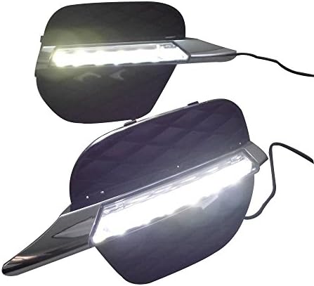 6X White LED DRL Daytime Running Lights Fog Light For BMW 5 Series E70 2011-2012