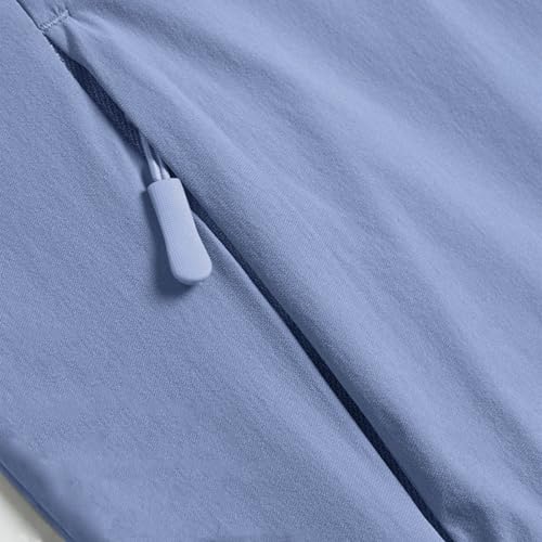 Mens Sun Shirts Uv Protection Long Sleeve Breathable Jacket UPF 50+ Zip Up Stand Collar Hiking Shirt with Zip Pockets3