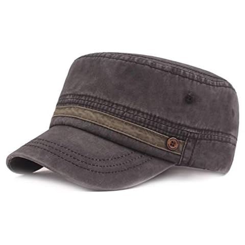 CHENNUO Men's Baseball Cap Medium - Black - Medium Cover