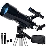 ★Un regalo perfecto: el telescopio terrestre está fabricado con material de seguridad y de alta calidad. No tiene cosas afiladas ni sustancias tóxicas o peligrosas. Es completamente seguro para su hijo para usar. Es uno de los mejores juguetes de ciencia para niños y uno de los regalos más educativos y divertidos para cumpleaños, Navidad, Año Nuevo y más.
