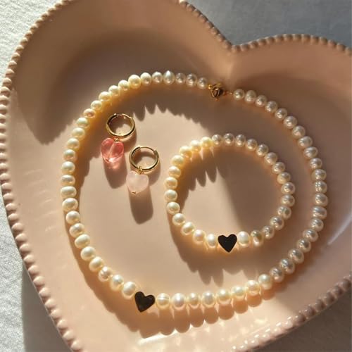 Image of SANNIDHI 720pcs Pearls Beads for Jewellery Making Kit, Pearl Beads for Bracelet Making, Assorted Sizes Pearl Round Beads Set Spacer Charms Golden Beads with Tools for DIY Crafts, Earrings, Necklace