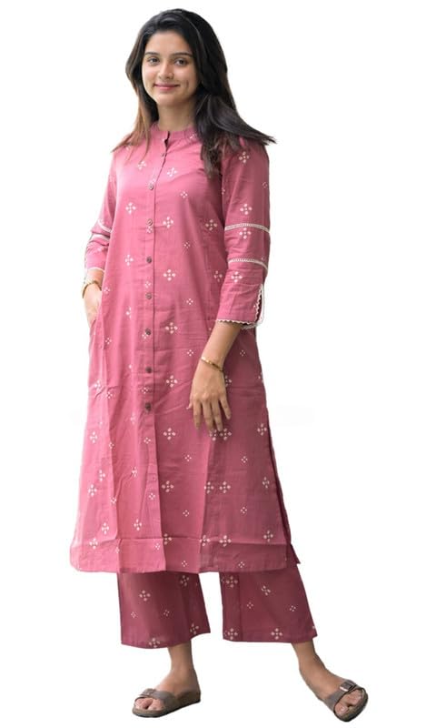 sun fashion and lifestyle Women's Rayon Stitched Butti Print Calf Length Kurta Set-picture-41