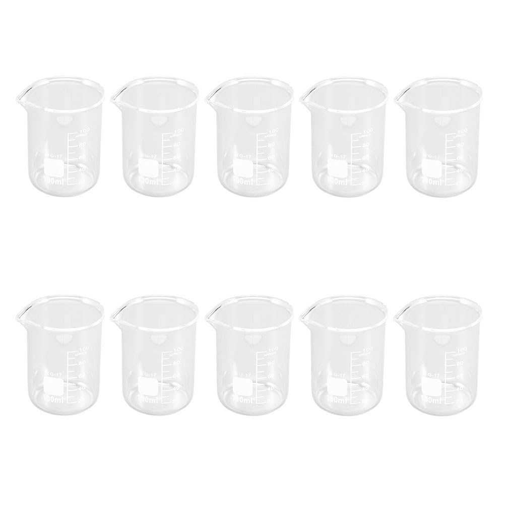 Bécher en verre 100 ml léger pour simplifier vos recettes de cuisine et cosmétiques maison