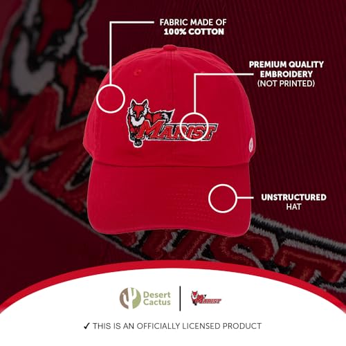 Gorra bordada ajustable roja estilo baseball miniatura 3