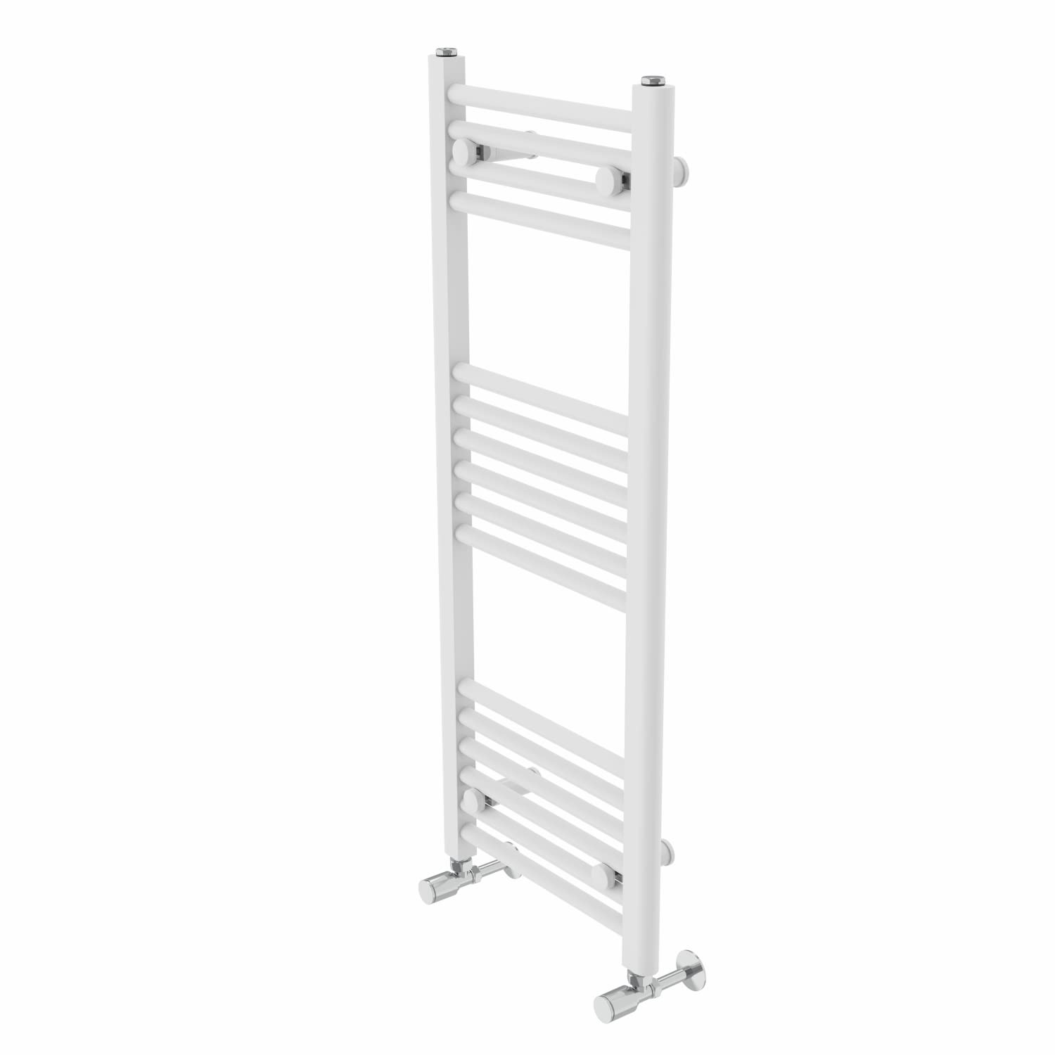 Warmehaus Contemporary Straight Bathroom Ladder Radiator Heated Towel Rail 1000 x 400mm Towel Warmer Central Heating White