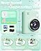 Instant Print Camera for Kids, 1080P Instant Digital Print Cameras for Toddler, Portable Toy for 4 5 6 7 8 9 10 Year Old Girl, Christmas Birthday Gifts for Girls Boys with SD Card Green