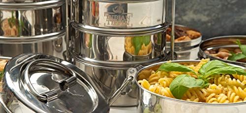 2 Tier Indian-Tiffin Stainless Steel Medium Tiffin Lunch Box