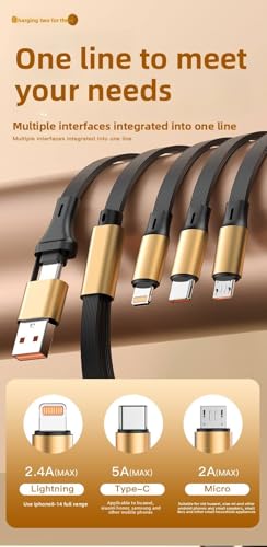 The AutoStory AutoStory 100W 6-in-1 Retractable USB C Cable - Image 3