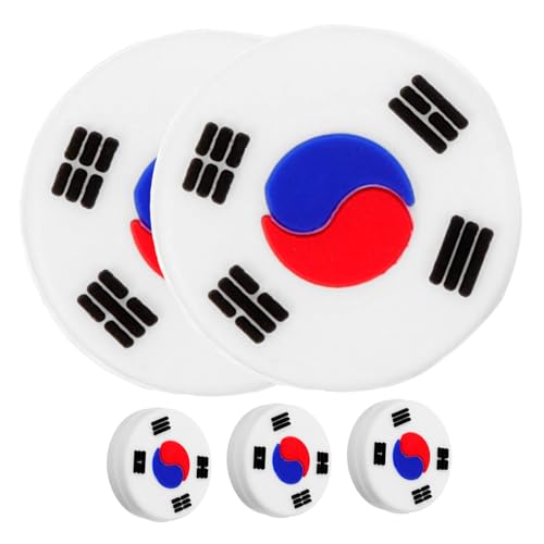 Toddmomy 5pcs Korean Tennis Racket Dampener Vibration Absorber Shocking Absorbers for Players