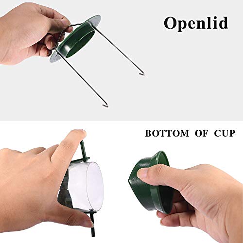 Ointo Garden Tube Bird Feeder With 6 Feeding Ports, Premium Hard Plastic Outdoor Birdfeeder With Steel Hanger(Pack Of 2) #TOP2