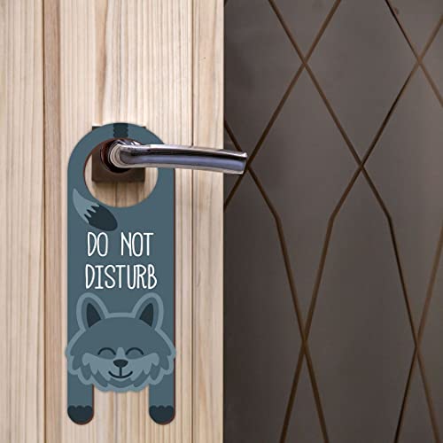 Image of CVANU Do Not Disturb Wooden Door Sign Hanger Size(24cm x 8.5cm) cv65