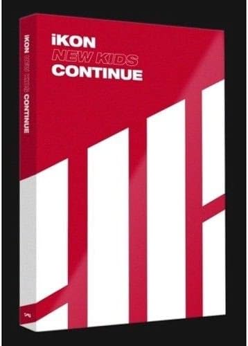 iKON - [New Kids Continue] Album Red Ver CD+88p PhotoBook+1p Accordion Postcard+1p PhotoCard K-POP Sealed Y