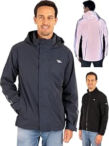 Valkental - Reflektierende & Wasserdichte 3in1 Jacke Herren [Fleece Zipp-In & Verstaubare Kapuze] Geeignet als Winterjacke, Regenjacke & Fahrradjacke - 10.000mm Wassersäule - Doppel Reißverschluss