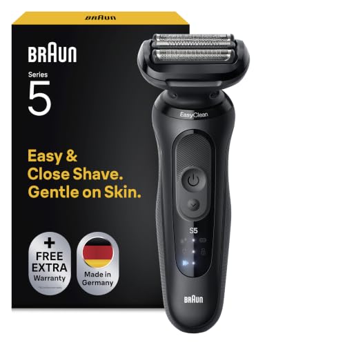 Braun Serie 5 Rasoio Elettrico Barba, 52-N1000si, Nero