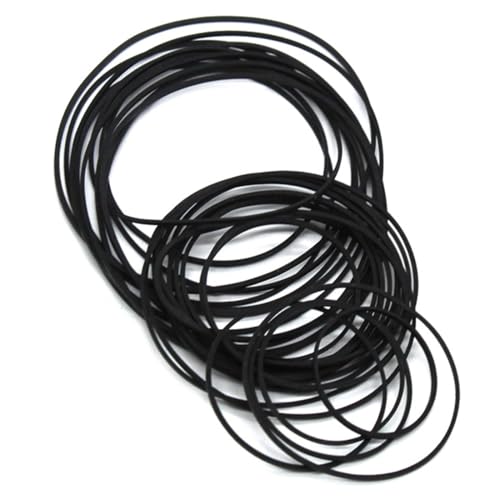 DOKRIN DJ e VJ cinghia di trasmissione giradischi Set di 84 cinghie in gomma per registratore a cassette, cinghie quadrate di varie dimensioni per registratori a cassette, walkman, ripetitori