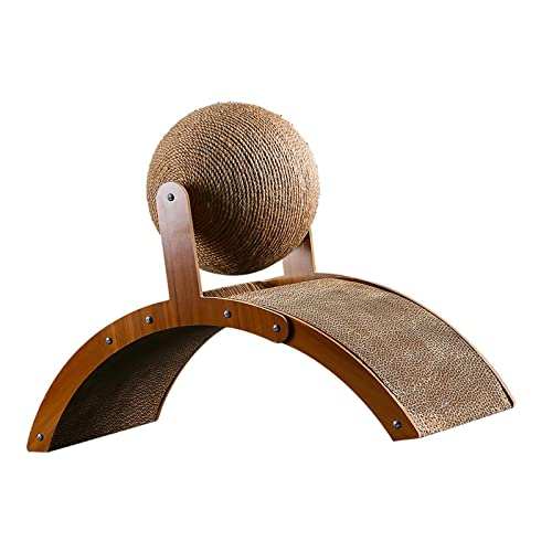 Bothyi Bola de arranhar para gatos, bola de rolo de arranhar para gatos de sisal para brincar e moer