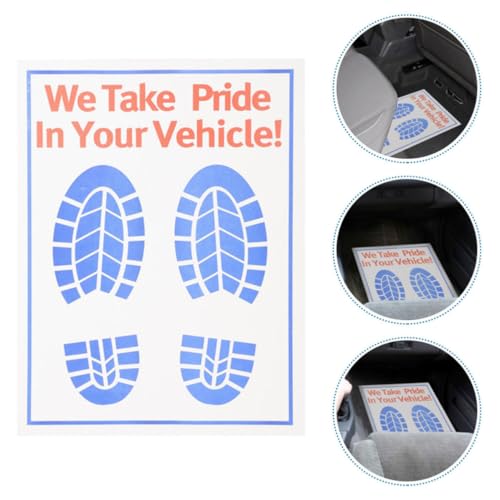 Tapis de sol en papier kraft jetables pour voiture x40 blanc