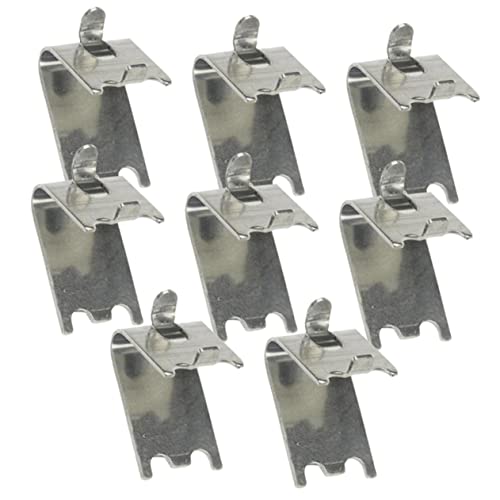 Uonlytech 8Piezas Clips de Soporte Estantes de Congelador Inoxidable Fijación Segura Refrigeradores y Congeladores Ergonómico y Duradero