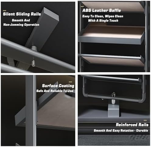 Store Display Rack Wall Mounted Storage Rack Convenience Store Automatic Rack Space Saving Assembled Display,Height-Adjustable 360° Rotating Shoe Rack Alloy Steel Storage Cabinet Stackable f