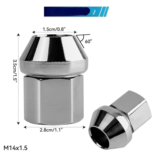 Tuercas de ruedas coche LR001381 juego pernos compatibles con Freelander modelos de 2006 a 2014 2