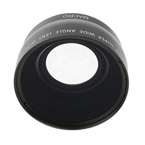gazechimp Lente Grande Angular 58mm 0.45x Com Macro Para Câmeras Canon Nikon Pentax Sony