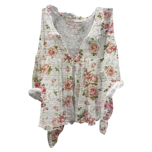 Dreiviertel Arm Shirt Damen, Meine Rechnung Einsehen, Leinenbluse Leinen Shirt Leinenhemd Langarm Tshirt V Ausschnitt Bluse Tunika Große Größen...