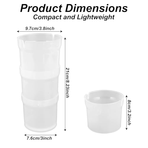 Piping Bag Holder for Filling, Pastry Bags Holder Stand with 10 Sealing Ring Silicone Cake Decorating Accessory Stand Baking Tool Organizer Supplies for Cake Decorating Gadgets Icing Frosting Filling by Fukaisu - Image 2