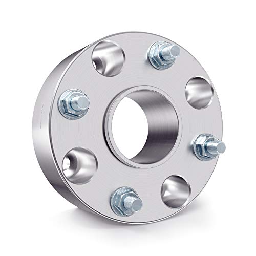 Rocktrix - 2 Inch Atv Wheel Spacers (4X110, 74Mm Bore, 10X1.25 Studs Nuts) Compatible With Honda Yamaha Suzuki Bombardier (Read Listing For Year Model Info) Utv V1 50Mm Silver 2Pcs #TOP5