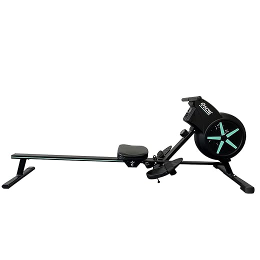 Acte, Simulador de Remo Magnético Air Remo Seco com Painel Multifunções E30- Preto e Azul