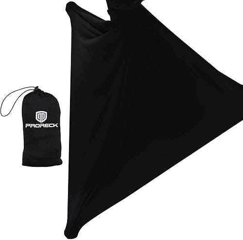 Miniatura 3 de PRORECK 2 fundas para soporte de altavoz, trípode y falda Skrim de 360 grados, color negro